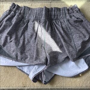 lululemon athletica Heathered Gray Women's Athletic Shorts